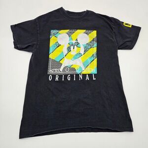 Neff Disney Mickey Mouse Original Graphic T Shirt Black Mens Size Medium